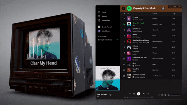 Music visualizer wallpaper demo reacting to system audio in real time